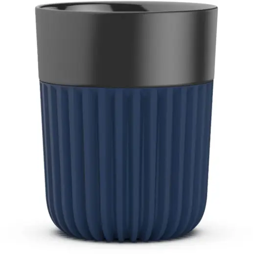 Sengetti Ribbed Coffee Mug Black-Navy